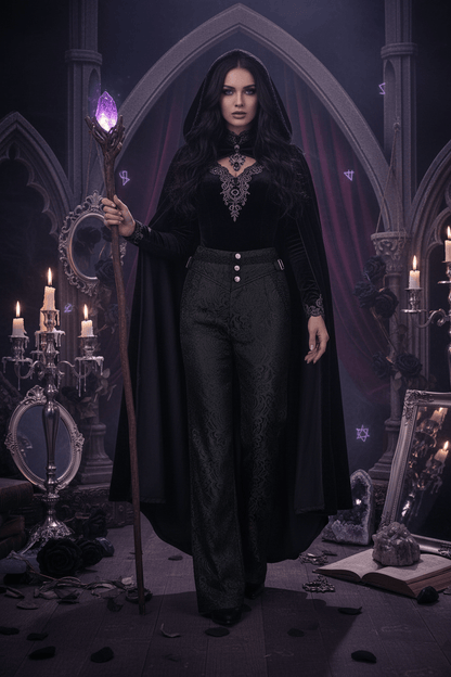 Medieval Gothic Pants - Sorceress Sanctuary Black / L-Black / M-Black / S-Black / XL-Black / XXL