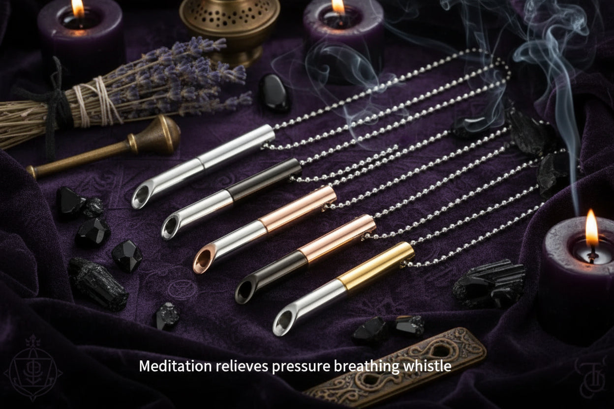 Meditation Mindfulness Necklace - Sorceress Sanctuary steel color-Rose gold-black-gold