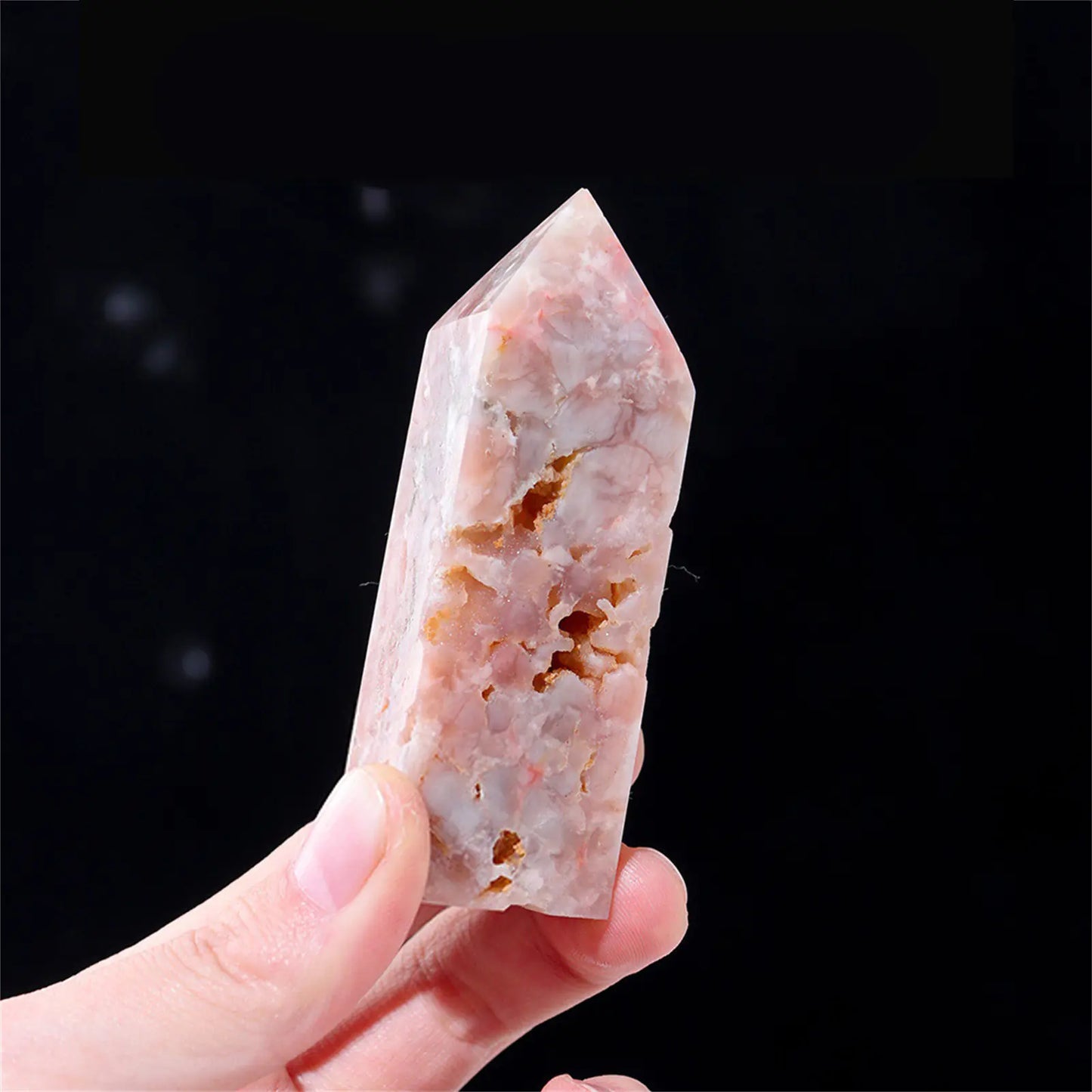 Polished Pink Crystal | Point Column