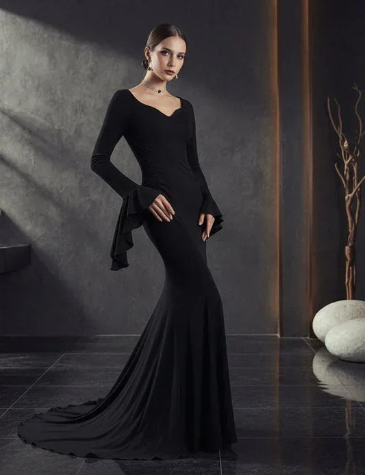Midnight Enchantress Dress - Sorceress Sanctuary Black / XS-Black / S-Black / M-Black / L-Black / XL
