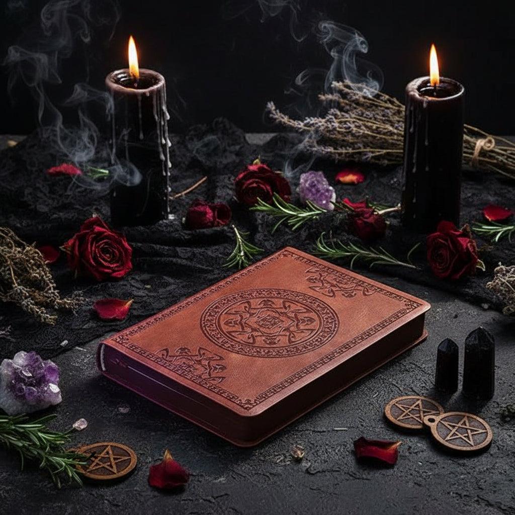 Mini Grimoire - Sorceress Sanctuary Khaki-Brown-Black-Gray-Red