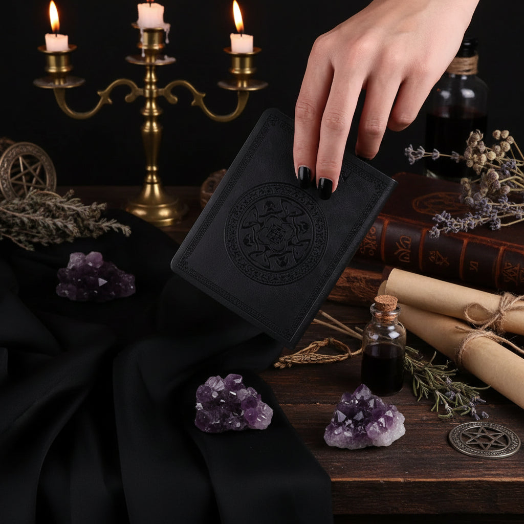 Mini Grimoire - Sorceress Sanctuary Khaki-Brown-Black-Gray-Red
