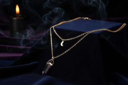Moon Constellation Necklace - Sorceress Sanctuary blue-silver-green-black-purple