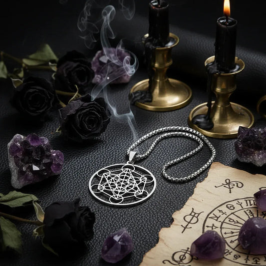 Moon Goddess Necklace - Sorceress Sanctuary Gold-White steel color