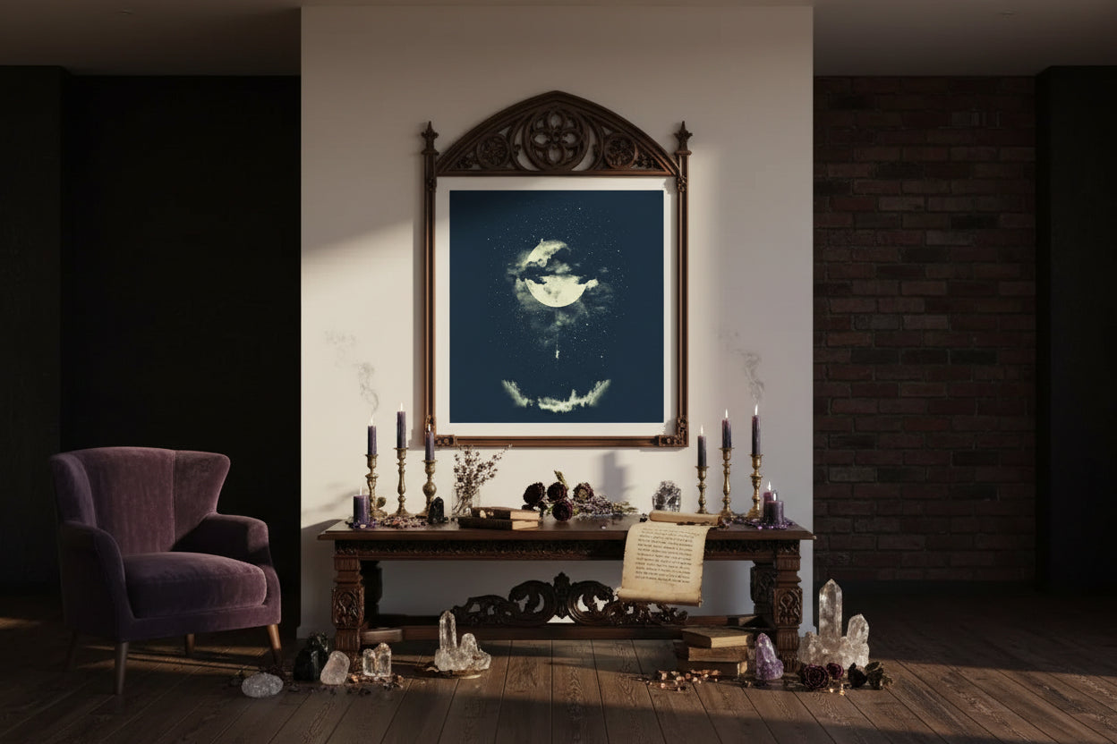 Moonfall Mystic Tapestry - Sorceress Sanctuary Black / 150X130cm-Black / 200x150cm