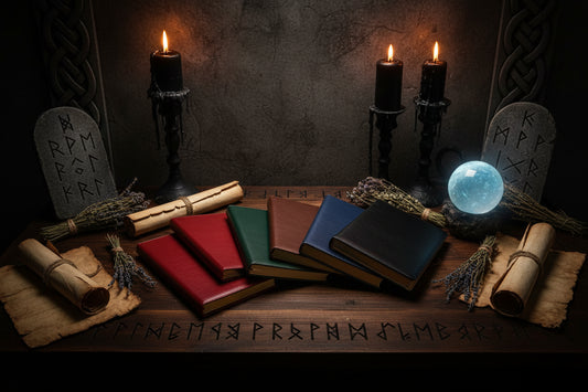Custom Faux Leather Notebook and Diary Journal Sorceress Sanctuary