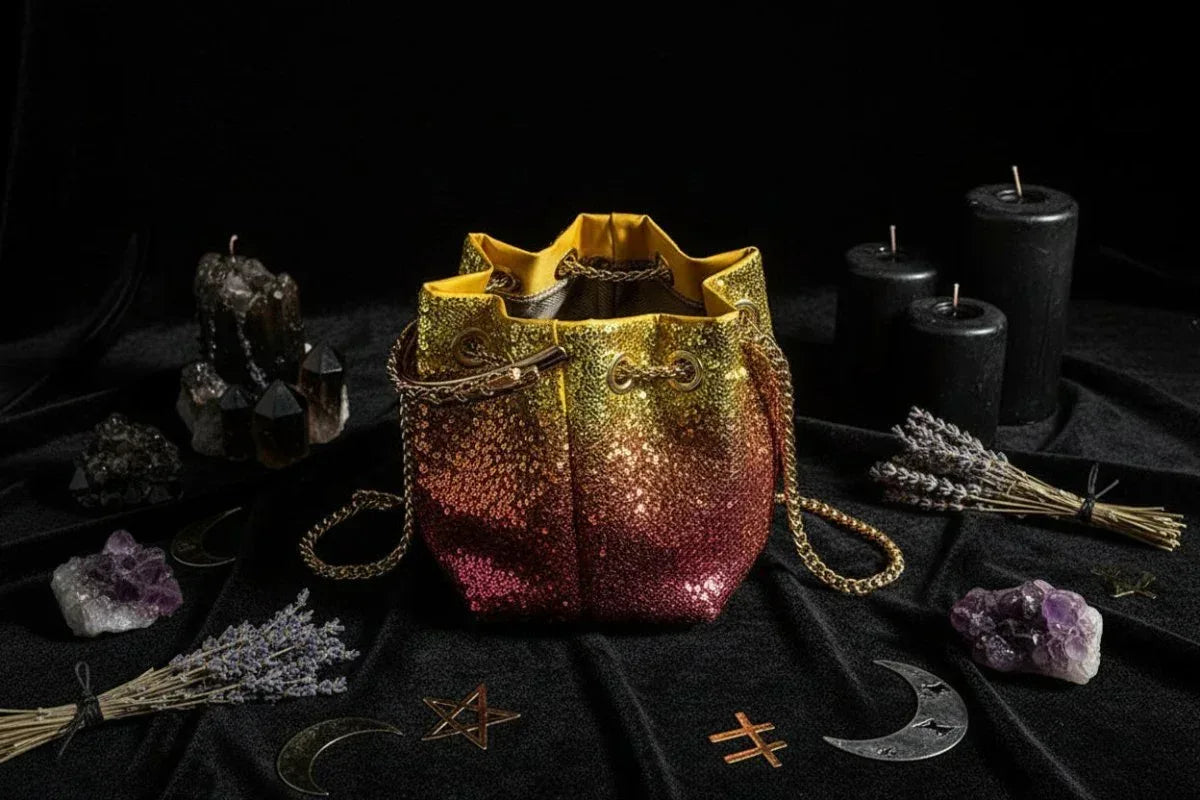 Moonlit Chain Bag - Sorceress Sanctuary Gradient A-Gradient B-Black