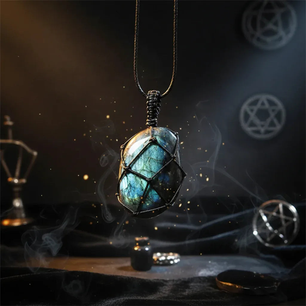 Moonstone Necklace - Sorceress Sanctuary Pure natural-Heart