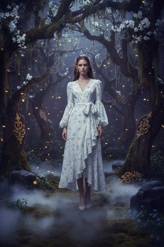 Polka Dot French Dress by Goddess Fan Danya Sorceress Sanctuary
