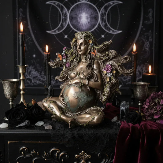 Mother Earth Statue - Sorceress Sanctuary Mother Earth Gaia 14*7*14cm