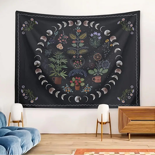 Botanical Moon | Phase Tapestry