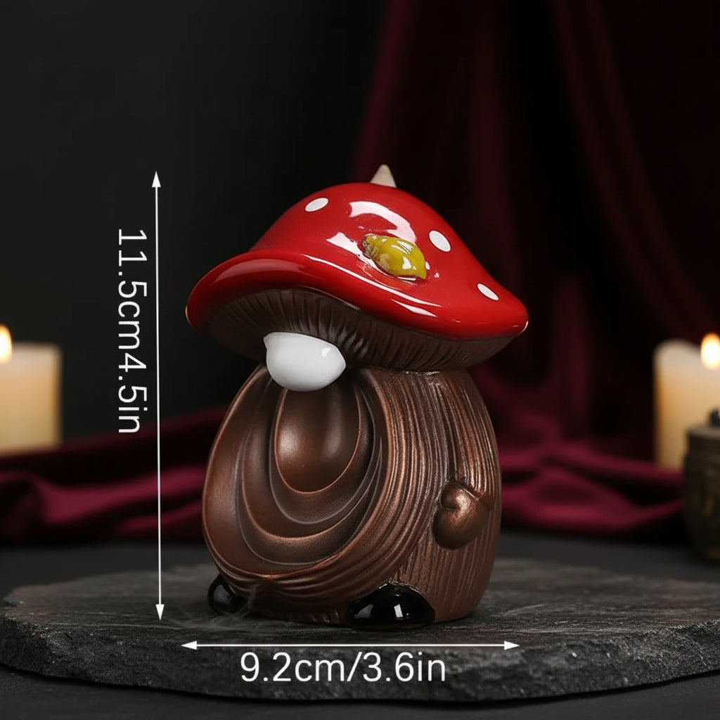Mushroom Incense Holder - Sorceress Sanctuary Mushroom Shaped Aroma Diffuser-A-Mushroom Shaped Aroma Diffuser-B