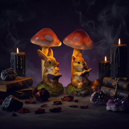Mushroom Solar Lamp - Sorceress Sanctuary Rabbit-Hedgehog-Squirrel