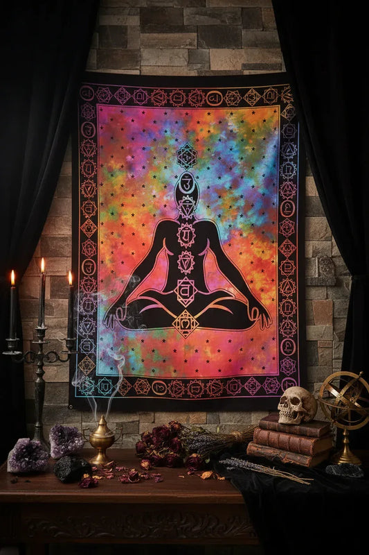 Mystic Chakra Tapestry - Sorceress Sanctuary Cosmic Chakra / 150×100cm-Cosmic Chakra / 150×130cm-Cosmic Chakra / 150×200cm