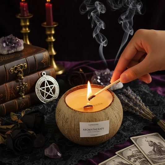 Mystic Coconut Candle - Sorceress Sanctuary Berry Sweetheart-Shangri La-Early Summer Lavender-English Pear And Freesia-Sunset Gardenia