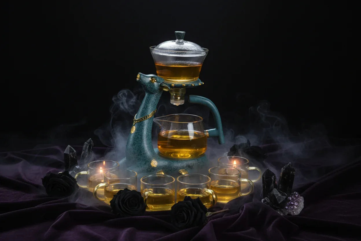 Mystic Glass Tea Set - Sorceress Sanctuary A-B-C-D-E