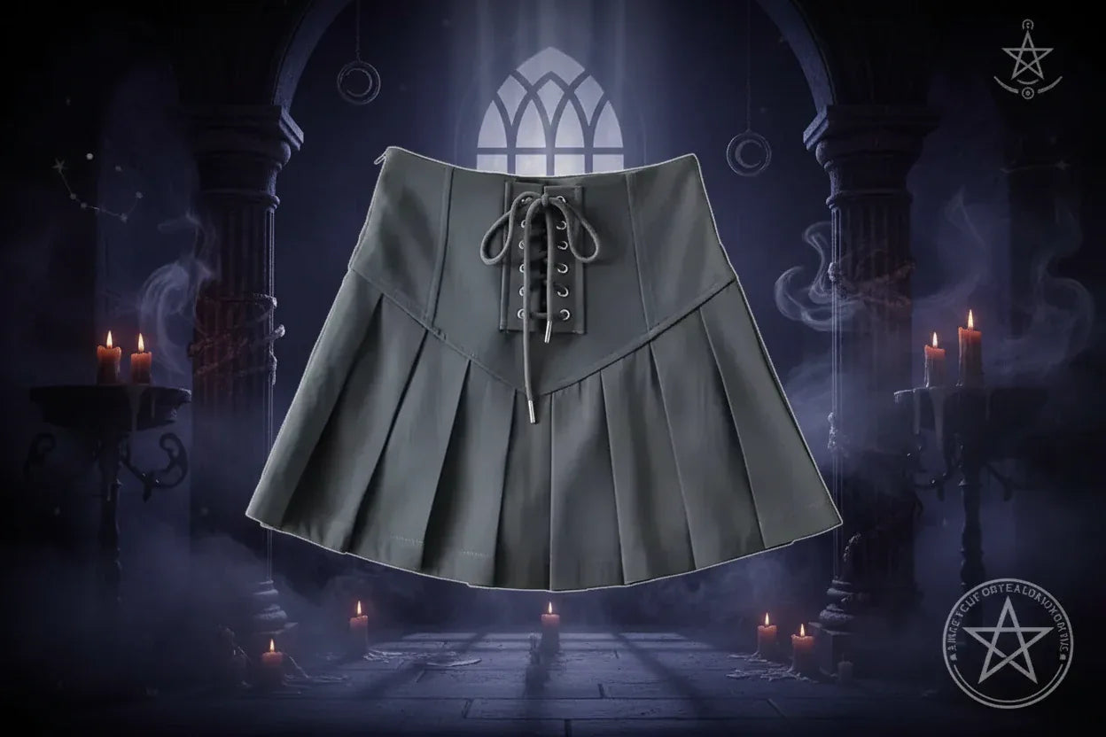 Mystic High Skirt - Sorceress Sanctuary Grey / L-Khaki / L-Black / L-Black / M-Grey / S
