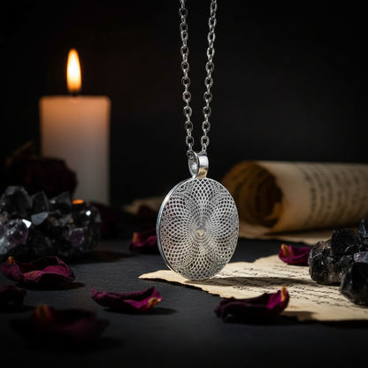Star Gem Necklace with Metal Pendant Sweater Chain Sorceress Sanctuary