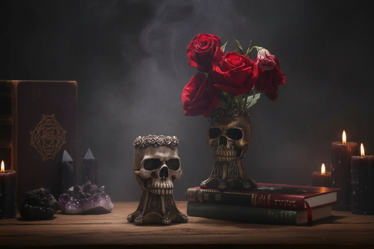 Mystic Skeleton Planter - Sorceress Sanctuary Copper-Silver