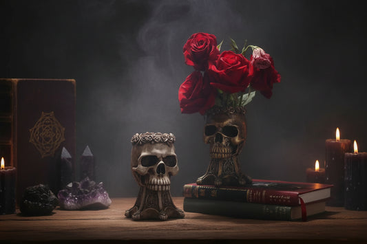 Mystic Skeleton Planter - Sorceress Sanctuary Copper-Silver
