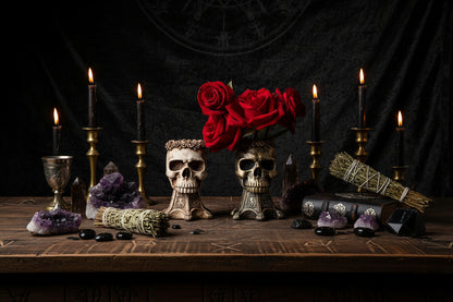 Mystic Skeleton Planter - Sorceress Sanctuary Copper-Silver