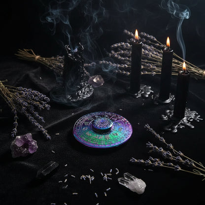 Metal Finger Spinner Toy with Zodiac Compass Design Sorceress Sanctuary