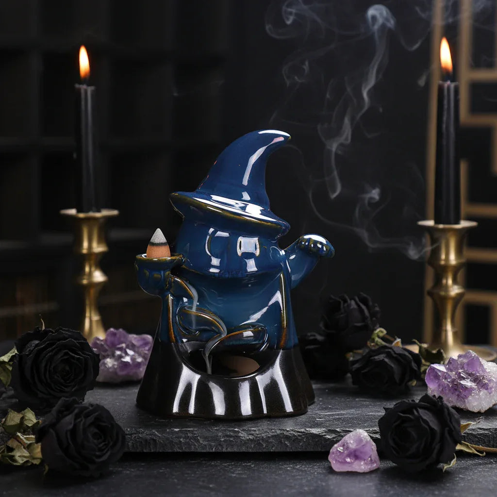 Mystical Incense Burner - Sorceress Sanctuary Alpine waterfall-backflow censer-backflow incense burner-ghost-Reverse flow incense burner-pumpkin-Bergamot Lotus-Backflow Incense-Reverse flow incense ornaments-torch