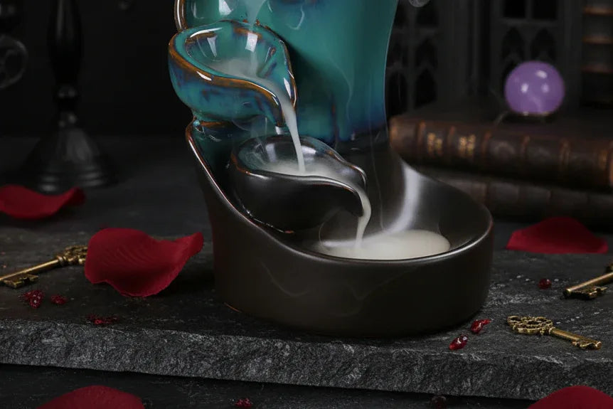 Mystical Incense Burner - Sorceress Sanctuary Alpine waterfall-backflow censer-backflow incense burner-ghost-Reverse flow incense burner-pumpkin-Bergamot Lotus-Backflow Incense-Reverse flow incense ornaments-torch