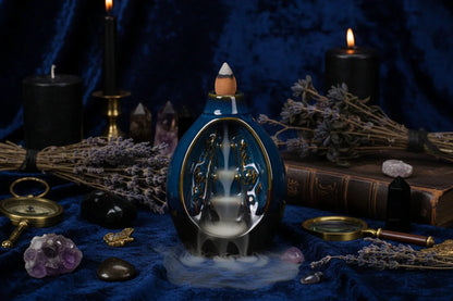 Mystical Incense Burner - Sorceress Sanctuary Alpine waterfall-backflow censer-backflow incense burner-ghost-Reverse flow incense burner-pumpkin-Bergamot Lotus-Backflow Incense-Reverse flow incense ornaments-torch