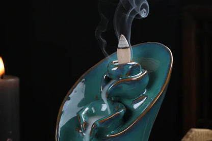 Mystical Incense Burner - Sorceress Sanctuary Alpine waterfall-backflow censer-backflow incense burner-ghost-Reverse flow incense burner-pumpkin-Bergamot Lotus-Backflow Incense-Reverse flow incense ornaments-torch