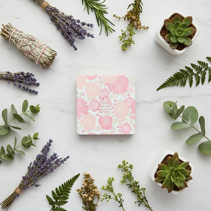 Floral patterned product with 'coco venus' logo on a white background