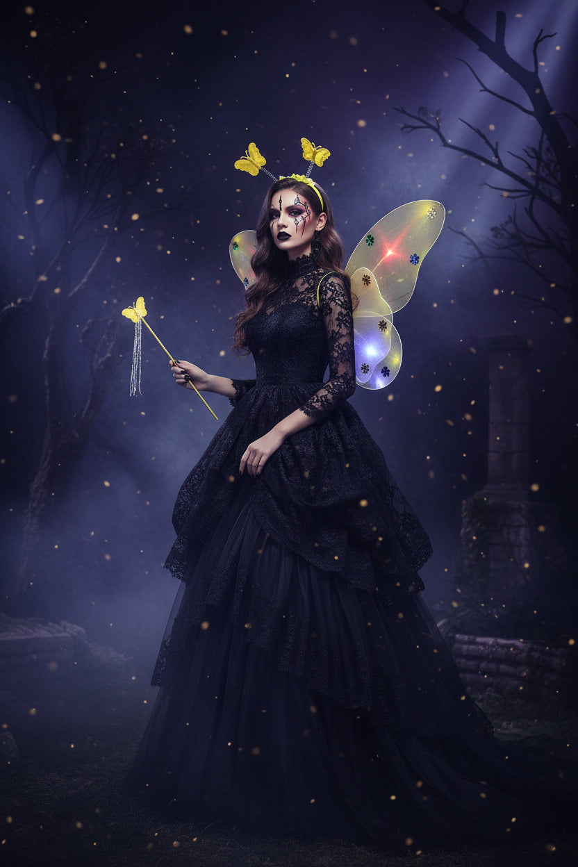 Glowing Butterfly Wings Costume Sorceress Sanctuary