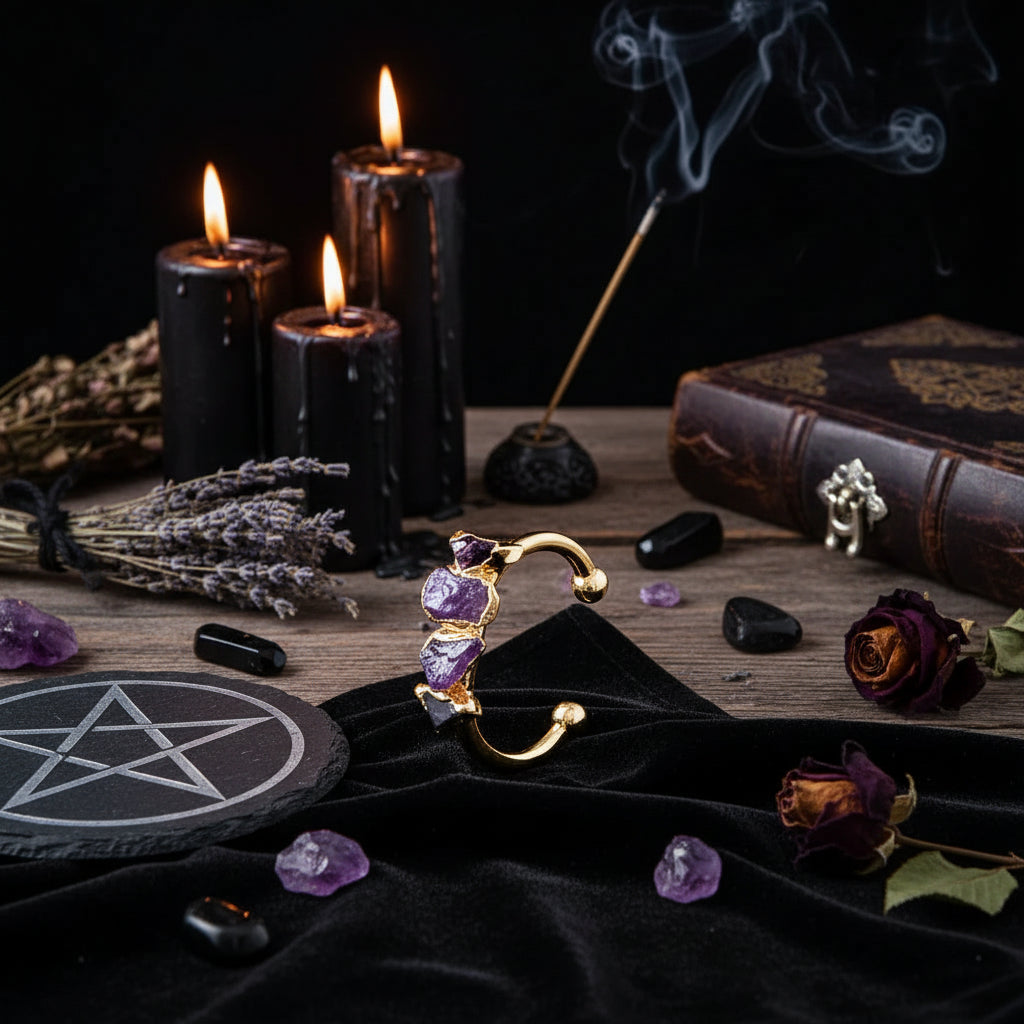 Natural Crystal Ring - Sorceress Sanctuary