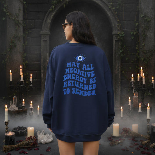 Return All Negative Energy Jumper - Sorceress Sanctuary Blue / S-Blue / M-Blue / L-Blue / XL-Blue / 2XL