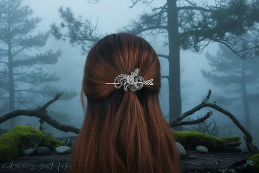 Nordic Dragon Hairpin - Sorceress Sanctuary Silver / Default-Bronze / Default