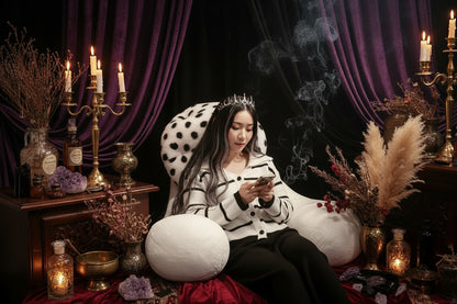 Nordic Mushroom Pillow - Sorceress Sanctuary Black / 80cm/0.65kg-Grey / 100cm/1.4kg-Black / 100cm/1.4kg-Black / 130cm/2.2kg-Grey / 130cm/2.2kg