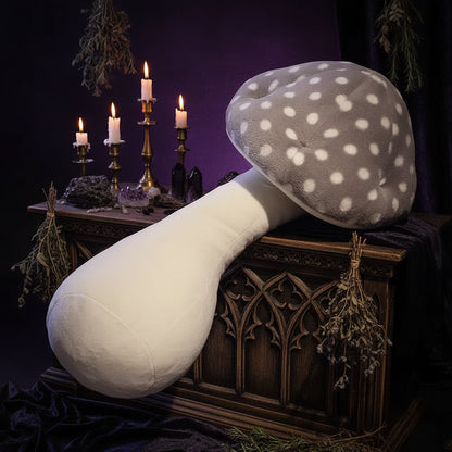Nordic Mushroom Pillow - Sorceress Sanctuary Black / 80cm/0.65kg-Grey / 100cm/1.4kg-Black / 100cm/1.4kg-Black / 130cm/2.2kg-Grey / 130cm/2.2kg