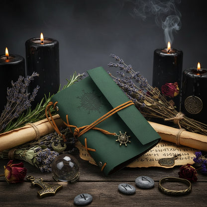 Custom Leather Pirate Notebook - Business Journal Sorceress Sanctuary