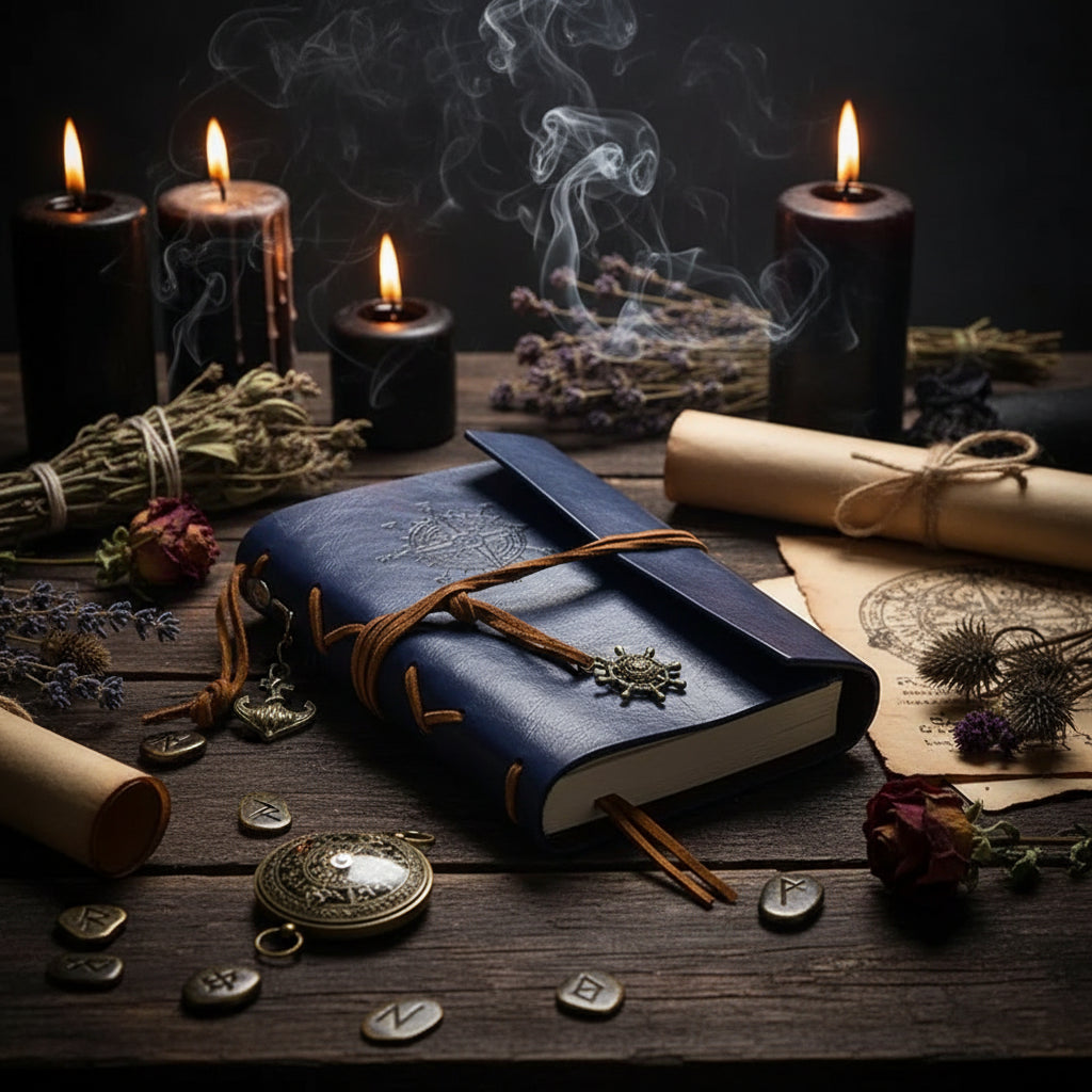 Custom Leather Pirate Notebook - Business Journal Sorceress Sanctuary