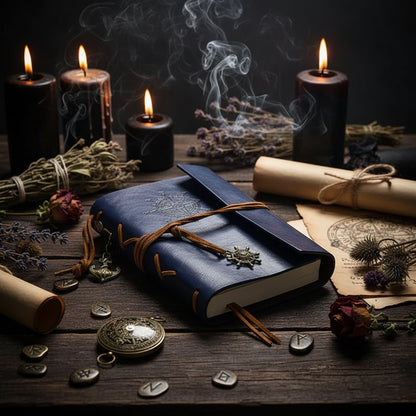 Custom Leather Pirate Notebook - Business Journal Sorceress Sanctuary