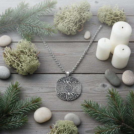 Nordic Tree Necklace - Sorceress Sanctuary Skin gold-Gold-Skin siver-Silver