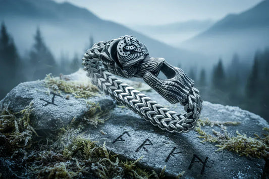 Nordic Wolf Bracelet - Sorceress Sanctuary Steel color / 21cm-Steel color / 23cm