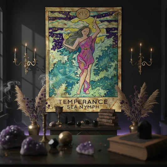 Nymph Tarot Tapestry - Sorceress Sanctuary A / 150x130cm-A / 150x200cm