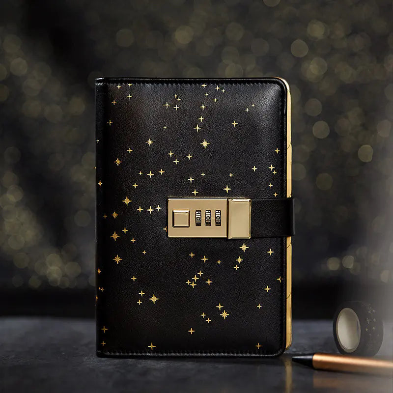 Starry Sky Lockable Journal