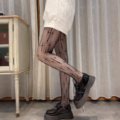 Dark Wiccan Fishnet Stockings