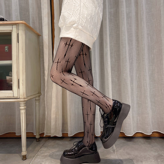 Dark Wiccan Fishnet Stockings