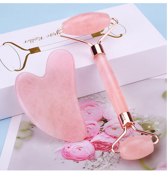 Natural Pink Crystal Gua Sha Board