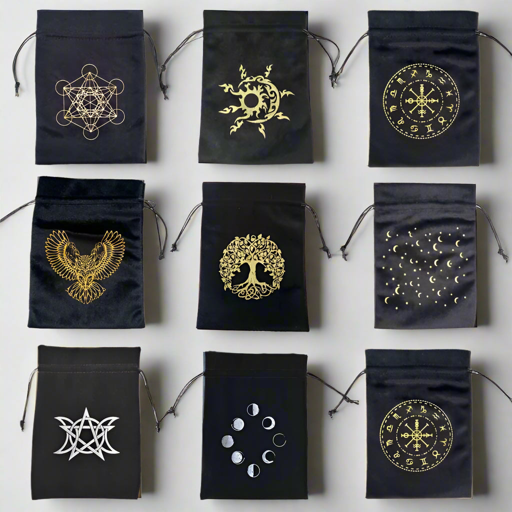 Velvet Tarot Bag Valknut