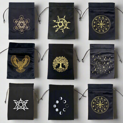 Velvet Tarot Bag Valknut