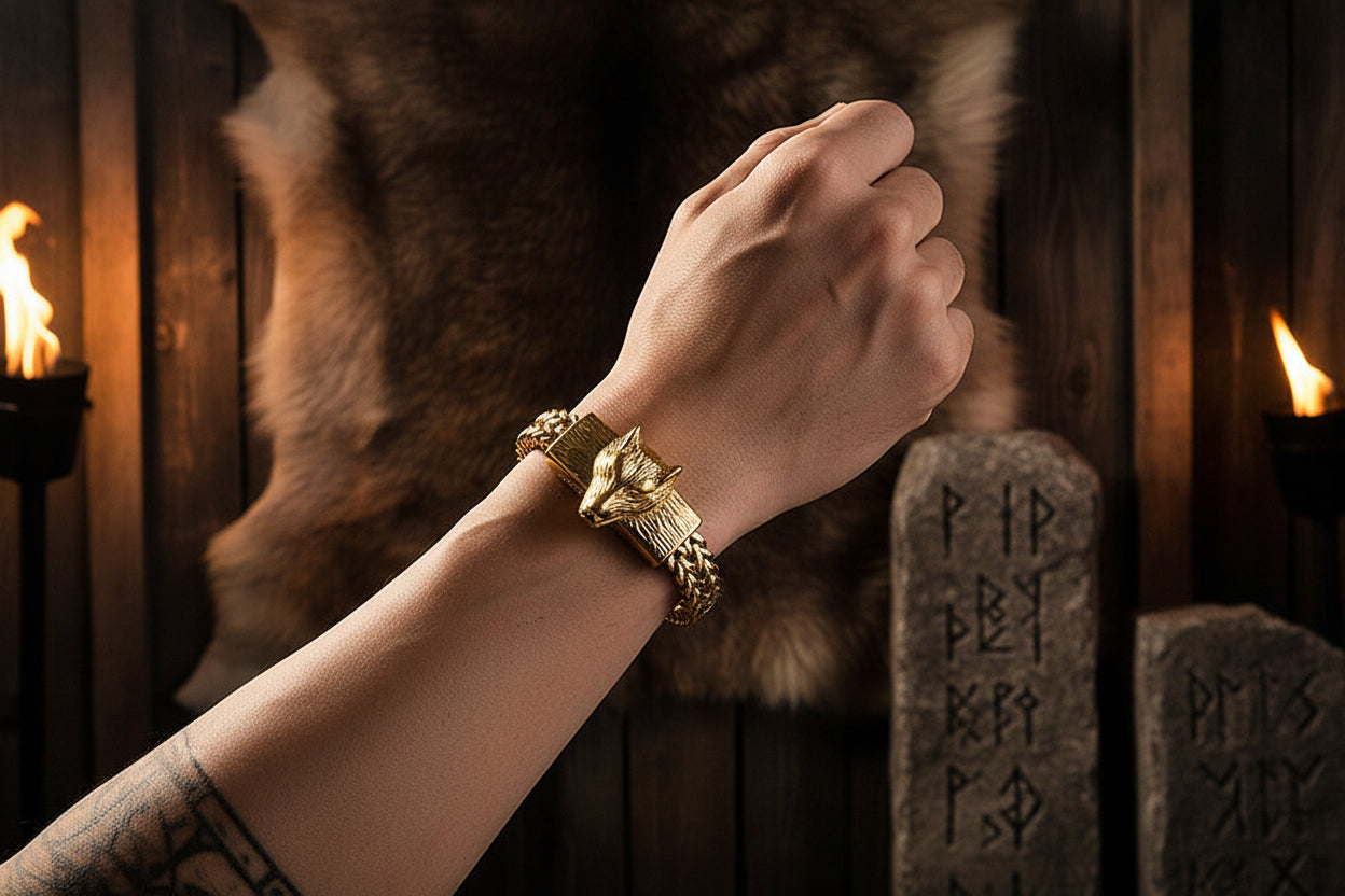 Moonfang Wolf Bracelet